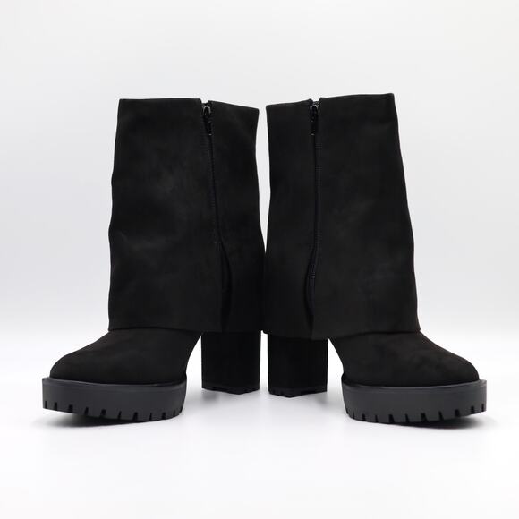 I.N.C. Int Concepts Women Black Acelina Fold-Over Cuffed Dress Booties Size 10M - Picture 3 of 6